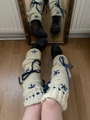 Buttercup knitted leg warmers